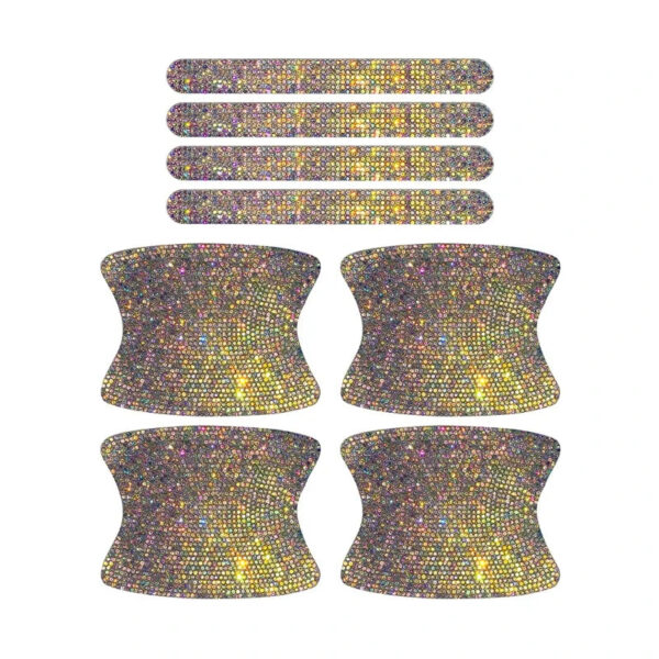 8Pcs Bling Crystal Diamond Rhinestone Car Door Handle Decoration Sticker Auto Handle Door Bowl Anti-scratch Protector Sticker - Image 11