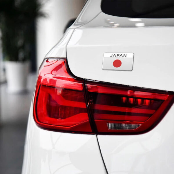 1pcs 3D Metal Aluminum Car Styling Japan Logo Flag Stickers Auto Car Body Emblem Badge Decals Exterior Decorative Accessories - Image 6