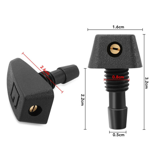 2Pcs Auto Car Windshield Washer Wiper Water Spray Nozzle for Peugeot 307 206 308 3008 306 407 205 508 406 107 Traveller Expert - Image 3