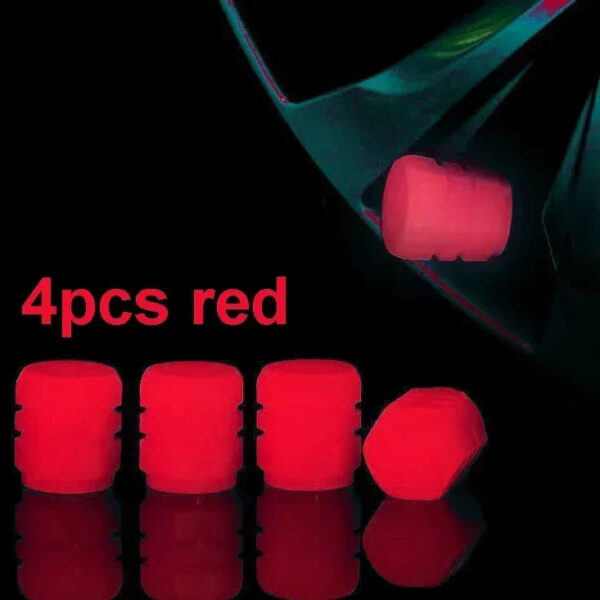 4/8pcs Luminous Tire Valve Caps Auto Car Motorcycle Bicycle Fluorescent Night Glowing Wheel Tyre Hub Valve Stem Caps Decoration - Image 8