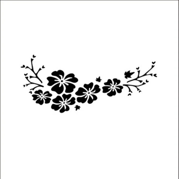 Car Flower Blossom Vinyl Decal Stickers Car Window Bumper Door Scratch Cover Decals Auto Motorcycle Stickers Exterior Decoration - Image 8