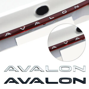 3D ABS AVALON Logo Car Side Fender Rear Trunk Emblem Badge Sticker Decals Car Styling Auto Accessories