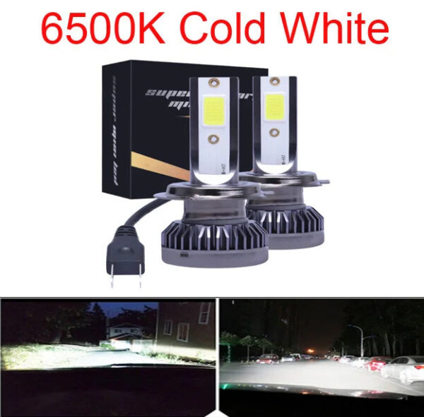 2Pcs H7 Car Headlight Bulbs LED 12000LM 80W Mini H1 H4 H8 H9 H11 Headlamps Kit 9005 HB3 9006 HB4 Auto Fog Lamps 6000K 12V Light - Image 9