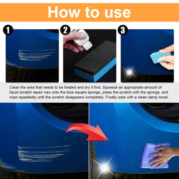 Car Scratch Remover Paint Care Tools Auto Swirl Remover Scratches Repair Polishing Auto Body Grinding Compound Anti Scratch Wax - Image 4