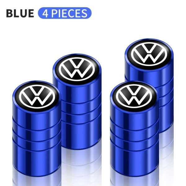 4PCS Metal Car Valve Caps Wheel Tires Air Tyre Stem Protective Caps Cover Auto Accessories For VW Volkswagen Golf Polo GTI R TDI - Image 10