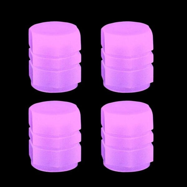Car Pink Red Luminous Tire Valve Cap Motorcycle Bike Wheel Hub Glowing Valve Cover Tire Decoration Auto Styling Tyre Accessories - Image 6