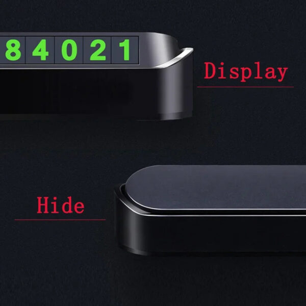 Luminous Car Temporary Parking Card Phone Number Card Plate Telephone Number Car Park Stop Sticker Car Styling Auto Accessories - Image 6