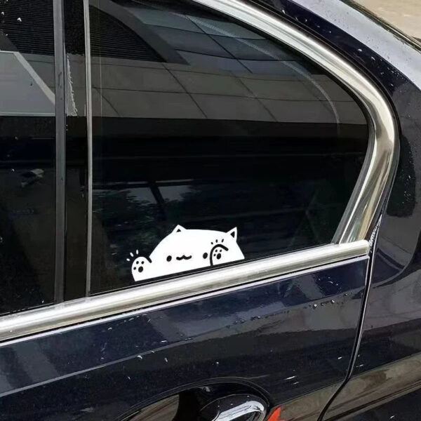 1Pc Cat Car Sticker Auto Window Body Bumper Trunk Decals Creative Decorative Covering Sticker Motorcycle Fuel Tank Decoration - Image 6