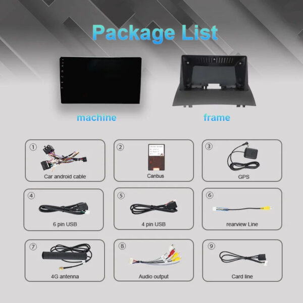 Android 14 For Renault Megane 2 2002-2009 2K QLED Android Car Radio Multimedia Video Player GPS Stereo CarPlay 4G Navigationv BT - Image 2
