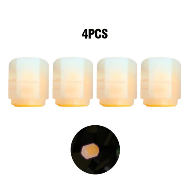 Car Pink Red Luminous Tire Valve Cap Motorcycle Bike Wheel Hub Glowing Valve Cover Tire Decoration Auto Styling Tyre Accessories - Image 14