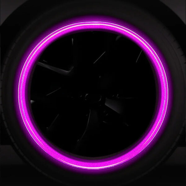 Car Pink Red Luminous Tire Valve Cap Motorcycle Bike Wheel Hub Glowing Valve Cover Tire Decoration Auto Styling Tyre Accessories - Image 5