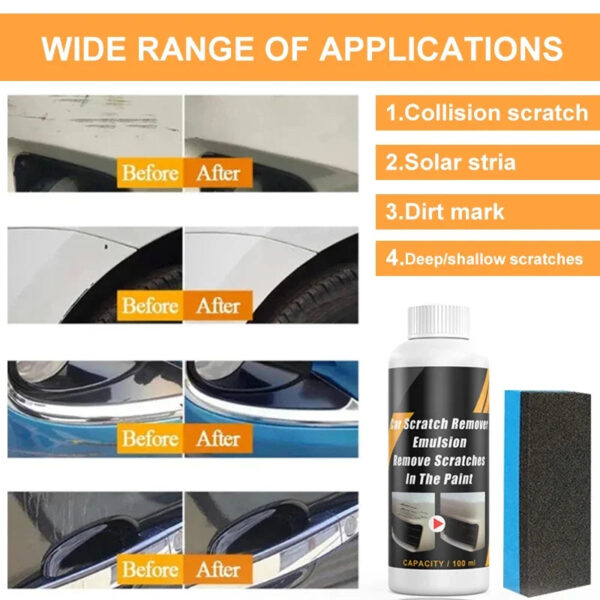 Car Scratch Remover Paint Care Tools Auto Swirl Remover Scratches Repair Polishing Auto Body Grinding Compound Anti Scratch Wax - Image 3