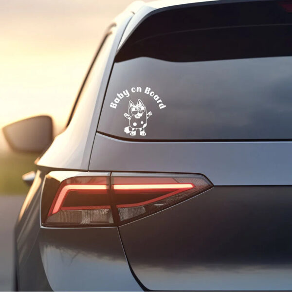 Baby on Board Decal Muffin Car Styling Windows Bumper Stickers Decor Accessories Waterproof Tuning Parts - Image 4
