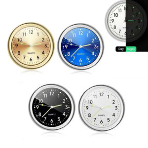 Mini Car Quartz Clock Electronic Air Outlets Clock Luminous Bicycle Motorcycle Watch Auto Car Dashboard Clock
