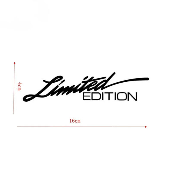 Car Laser Stickers LIMITED EDITION English Letter Car Front Decoration Reflective Decal Auto Styling Sticker Car Decals 16*4cm - Image 6