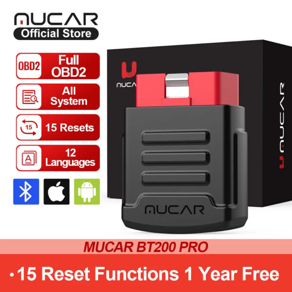 MUCAR BT200 Automotive Diagnostic Tools Obd 2 Bluetooth Wifi Scanner for All Cars Auto Obd2 Tester 15 Resets Diagnosis - Image 10