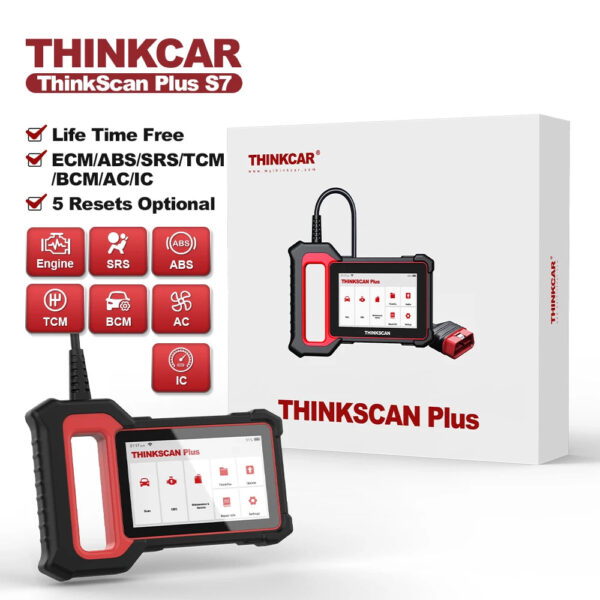 THINKCAR THINKSCAN PLUS S4 S7 ABS SRS ECM System Car Diagnostic Tools OBD2 Auto Scanner OBD 2 Code Coder Reader Free Update - Image 8