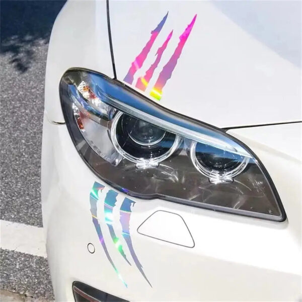 Auto Car Sticker Reflective Monster Claw Marks Scratch Stripe Auto Headlight Decal Dinosaur Raptor Paw Marks Car Accessories - Image 9