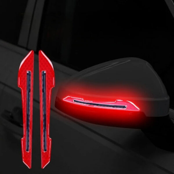 1Pair Car Rearview Mirror Reflective Sticker Door Leaf Board Tape For Auto Film Stickers Decorative Strip - Image 10