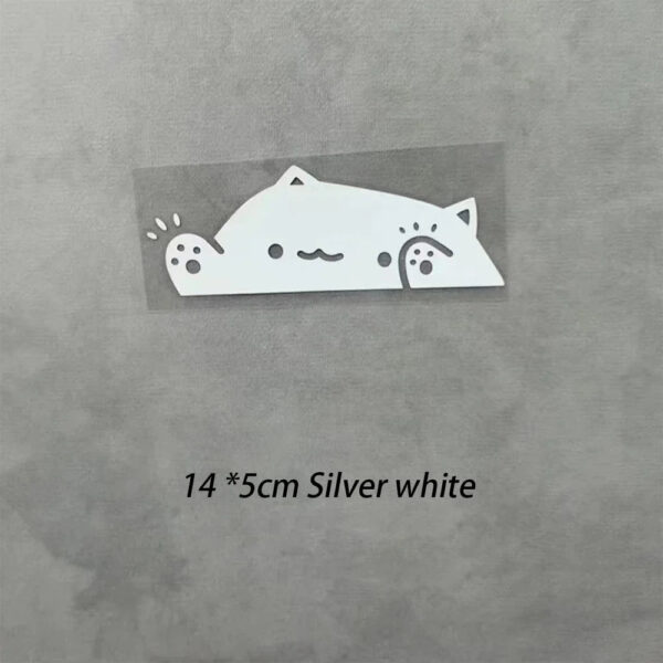 1Pc Cat Car Sticker Auto Window Body Bumper Trunk Decals Creative Decorative Covering Sticker Motorcycle Fuel Tank Decoration - Image 3