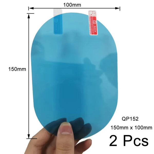 2 Pcs Car Rearview Mirror Protective Film Anti Fog Window Clear Rainproof Rear View Mirror Protective Soft Film Auto Accessories - Image 4
