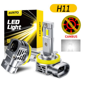 2Pcs AUXITO H11 LED Headlights Turbo Canbus White 70W High Power H8 H9 H11 Headlight Kit For Toyota Ford VW No Error 30000LM 12V