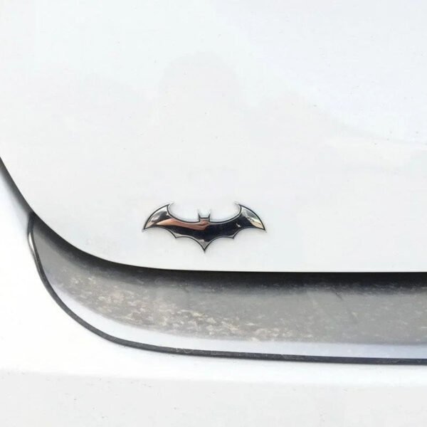 3D Metal Bat Auto Car Logo Cartoon Sticker Metal Badge Emblem Tail Decal Motorcycle Car Styling Decoration Accessories - Image 3