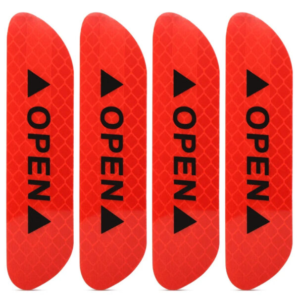4PCS Reflective Warning Tape for Car Door Safety Open Stickers Improve Night Protective Strips Car Accessories Decoration - Image 10