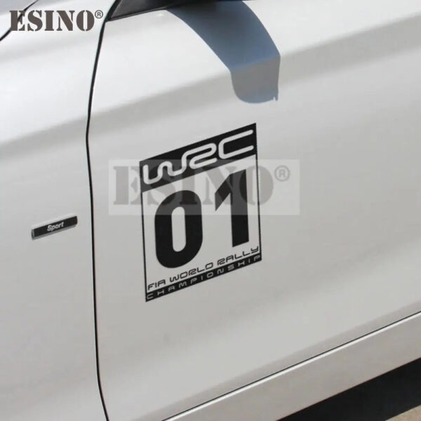 New Car Styling Creative Auto Decorative Decals WRC FIA World Rally Championship Car Door Vinyl Car Body Decals - Image 2