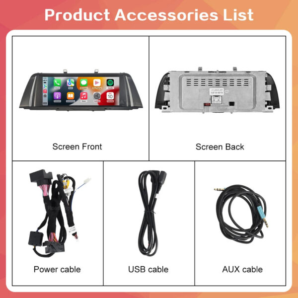 Wireless CarPlay Android Auto Car Radio Multimedia Player Linux Display Screen For BMW 5 Series F10 F11 2012-2017 CIC NBT - Image 6