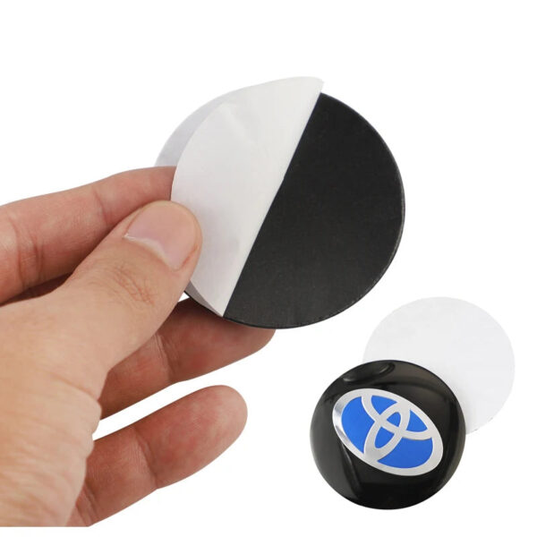 4pcs Car Wheel Stickers 56mm Auto Center Hub Cap Decal For Toyota Gazoo Racing TRD Corolla Yaris Chr Auris Rav4 Prius Prado - Image 2