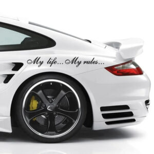 My life...My rules... Car Stickers and Decals Auto Motorcycle Bumper sticker For KIA 60cm
