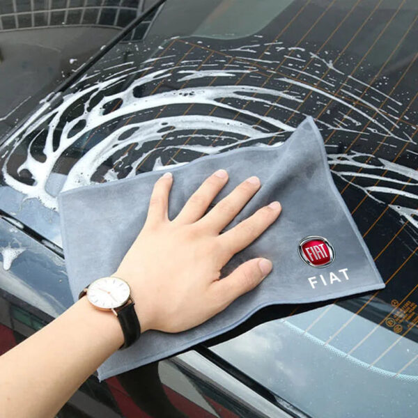 Fiber Fleece Car Cleaning Car Wash Towel Auto Tool Accessories For FIAT 500 Grande Stilo Freemont Punto Astra Bravo 500X Ducato - Image 4