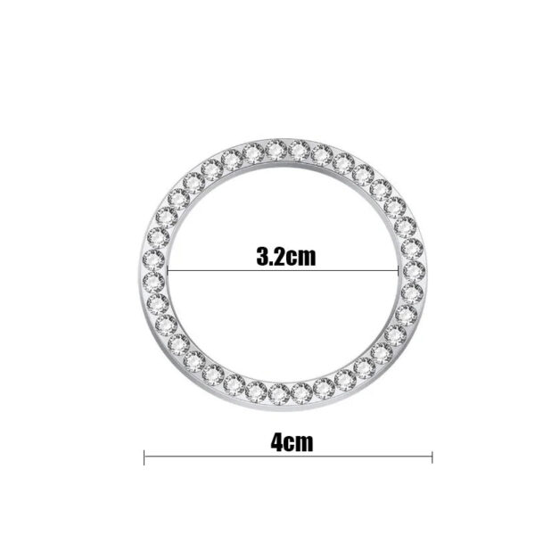 Car Ignition Key Ring Diamond Rhinestone Stickers for Auto Motorcycle Styling Bling Decoration Key Circle Button Car Accessories - Image 5