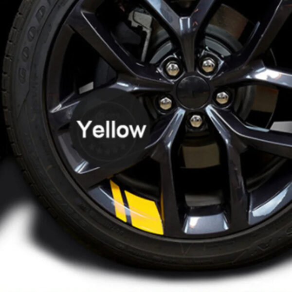 6PCS Reflective Car Wheel Decal Sticker Pressure Adhesive Auto Red Accessories Car Stickers Wheel Hub Decals Dropshipping - Image 10