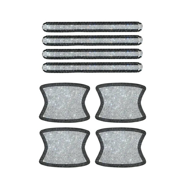 8Pcs Bling Crystal Diamond Rhinestone Car Door Handle Decoration Sticker Auto Handle Door Bowl Anti-scratch Protector Sticker - Image 14