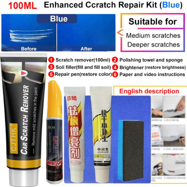 Car Scratch Remover Paint Care Tools Auto Swirl Remover Scratches Repair Polishing Anti Scratch Wax Auto Body Grinding Compound - Image 13