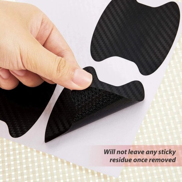 4Pcs/Set Car Door Sticker Carbon Fiber Scratches Resistant Cover Auto Handle Protection Film Exterior Styling Accessories - Image 5