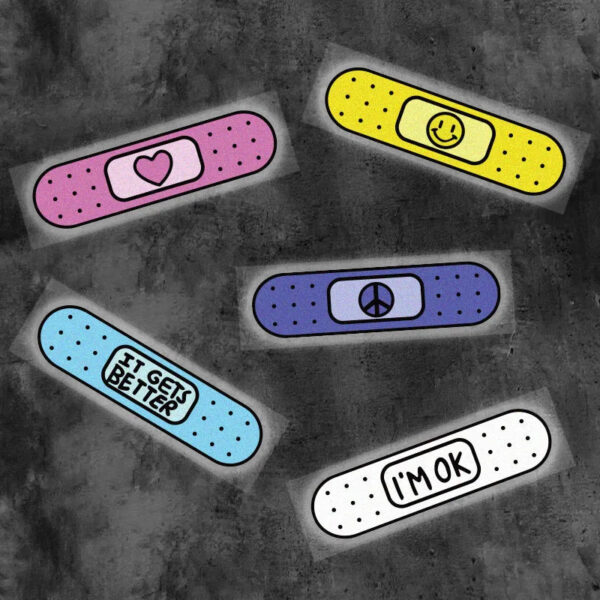 Band-aid Decals Cute Bandage Car Fuel Tank Stickers Funny Motor Body Scratches Decoration AUTO Accessories for Bumper Hood Door - Image 4