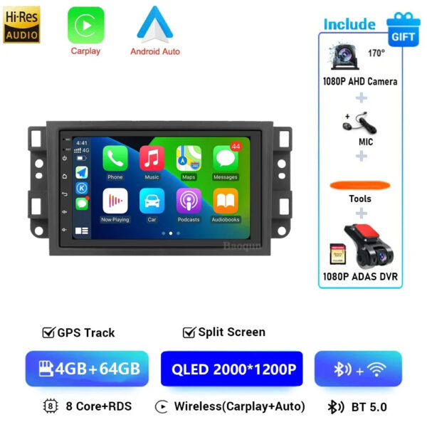 9inch Auto Screen Android For Chevrolet Captiva Aveo Lova Gentra Epica 2006 - 2012 Monitor Video 7862 No 2din Carplay Radio WIFI - Image 10