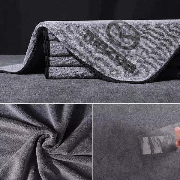 Extra Soft Car Microfiber Cleaning Towels Thickened Soft Auto Washing Drying Cloth For Mazda 3 2 6 CX5 CX4 CX3 CX9 Axela Atenza - Image 4