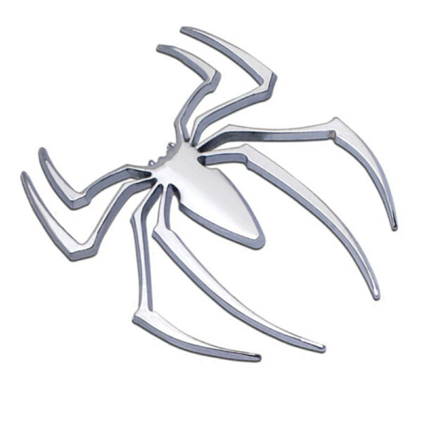 New Badge Silver/Gold Auto Decal Spider Shape 3D Car Stickers Metal Chrome - Image 7