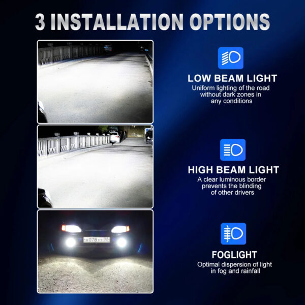 XSTORM H1 LED Car Headlight Bulbs 75W Mini Canbus Led for Car Headlamp Fanless Light Auto Diode Fog Lamps 6500K White - Image 5