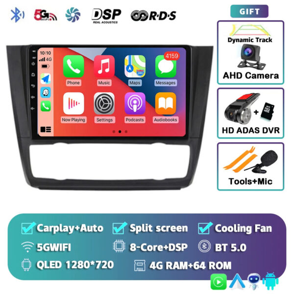 Android 14 For BMW 1-Series E88 E82 E81 E87 2004 - 2011 2K QLED Android Car Radio Multimedia Video Player GPS stereo CarPlay 4G - Image 13