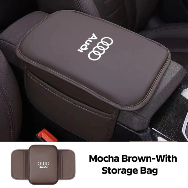 Car Arm Rest Cushion Storage Pad Armrest Box Protective Cover For Audi A4 B5 B6 A3 A5 A6 C6 C5 A1 A7 A8 Q2 Q3 Q5 Q7 Q8 SQ3 SQ4 S - Image 7