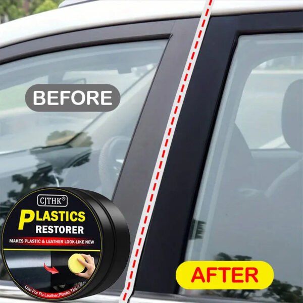 Car Plastic Restorer Back To Black Gloss Car Cleaning Products Plastic Leather Restore Auto Polish And Repair Coating Renovator - Image 3