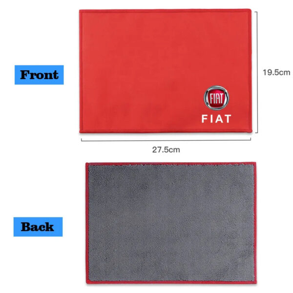 Fiber Fleece Car Cleaning Car Wash Towel Auto Tool Accessories For FIAT 500 Grande Stilo Freemont Punto Astra Bravo 500X Ducato - Image 6