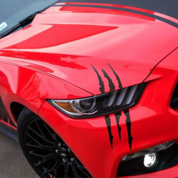 Car Sticker Reflective Monster Claw Marks Scratch Stripe Auto Headlight Decal Dinosaur Raptor Paw Marks Decor Accessories - Image 5