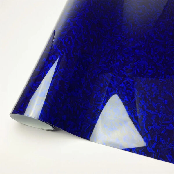 Glossy Laser Forged Carbon Fiber Vinyl Wrap Self Adhesive Car Sticker Waterproof Auto Glossy Vinyl Carbon Film for Car Decal - Image 7