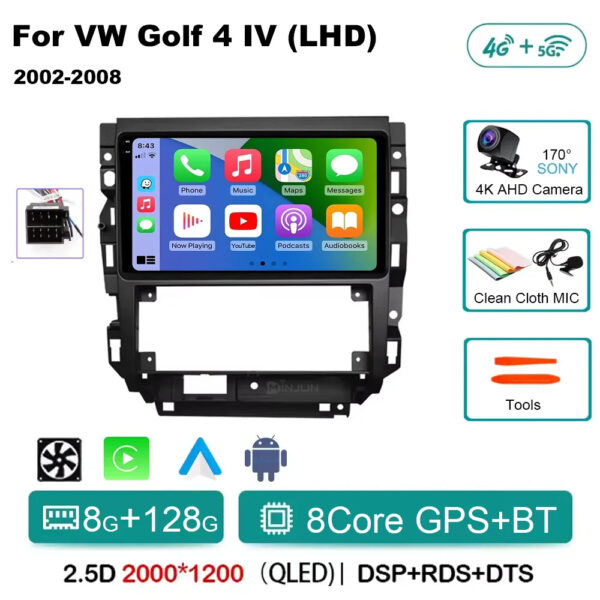 Car Radio Android 15 For Volkswagen VW Golf 4 IV Jetta MK4 Classics Multimedia Player Carplay GPS Android Auto Stereo DSP WIFI - Image 15